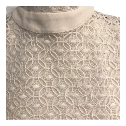 River Island NWT White Dress w/Lace Neckline