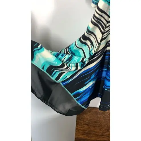 Investments Womens Abstract Scoop Neck Long Sleeve Tunic Top Multicolor Size 2X