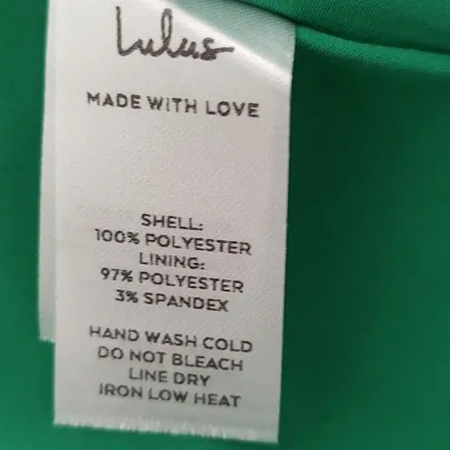 Lulus Daytime Darling Dress Color Green Style Mini Ruffle Size M