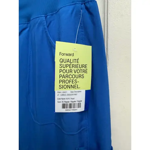 Landau Uniforms Royal Blue Jogger Scrub Pants Onward Journey New Size XS
