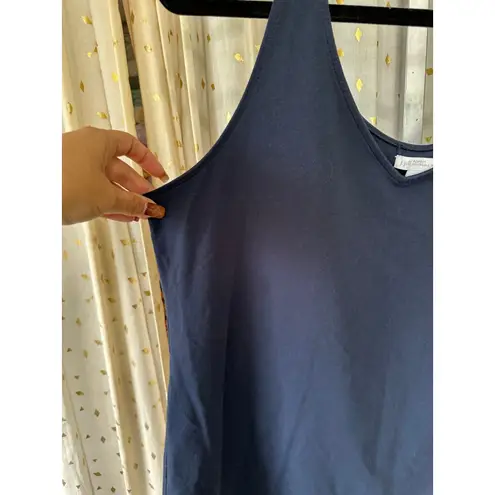 J. Jill Essential Staple Wardrobe Layering Navy Perfect Reversible Tank XL Blue