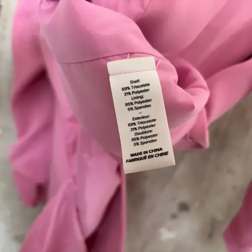 Cinq a Sept Crepe Khloe Blazer in Neon Pink Size 2