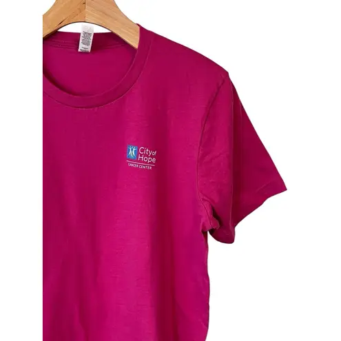 City Of Hope T Shirt Womens XL Pink Cancer Center Short Sleeve Crew Neck NWT