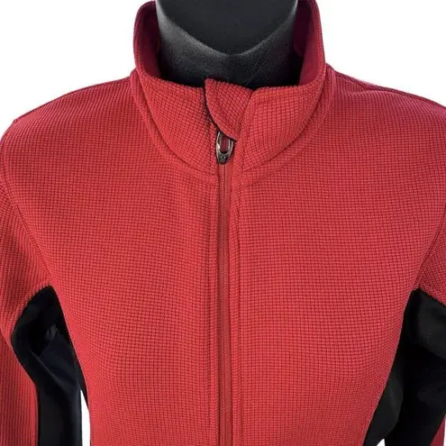 Spyder Constant Full-Zip Sweater Fleece Jacket Red Black Women’s NWT #187335