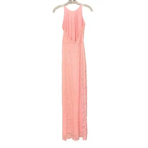 Love by Design NWT Love X Design Classic Pink Vesta Stretch Lace Maxi Dress