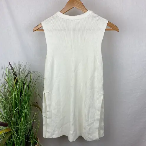 Wilfred  Ivory Sleeveless Knit Tunic Top  S