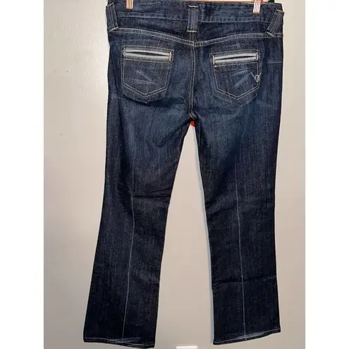 Bebe  Womens Dark Wash Denim Bootcut Jeans Size 31