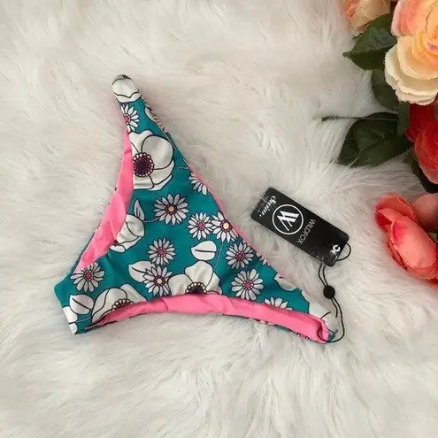 Wildfox  60s Floral Reversible Bikini Bottoms NWT