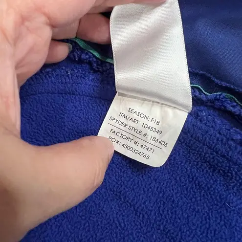 Spyder  Royal Blue Major Cable Knit Stryke Full Zip Jacket