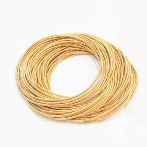 Boutique NEW 2 mm Gold Plated Stainless Steel 316L Stackable Guitar String Bracelets