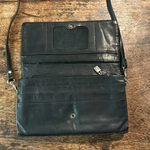 Perlina black leather crossbody bag great for travel everyday use quality made