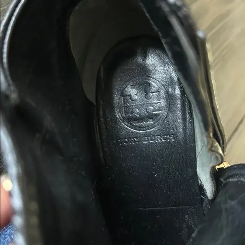 Black Studded Tory Burch Size 8 Ankle Boots GUC