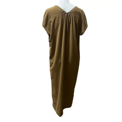 Prologue Women's Sleeveless Brown Maxi Dress Size L V-Neck Long