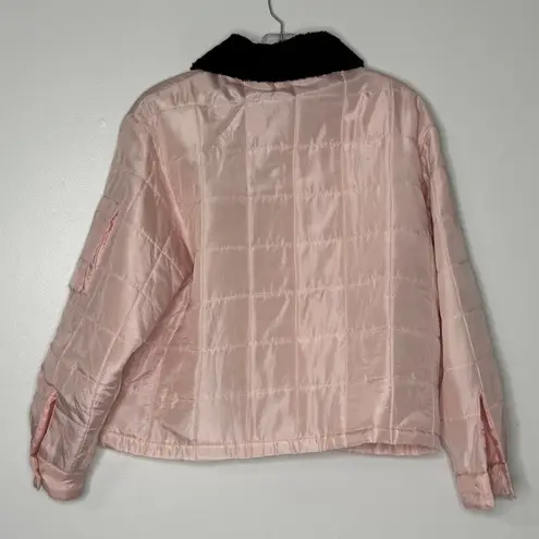 Partners Pink 100% Silk Quilted Jacket Women's M Size M