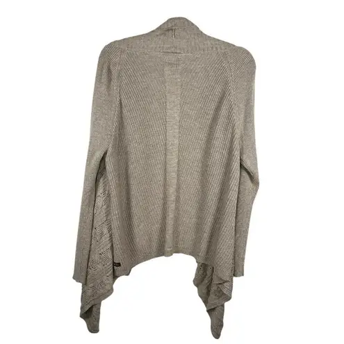 Matilda Jane Womens Cardigan Medium Beige Dream Chasers Lets Get Away Open Knit