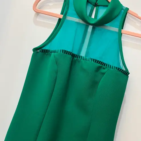 Vintage Margie Darnell green halter style sheet top dress sz 2.