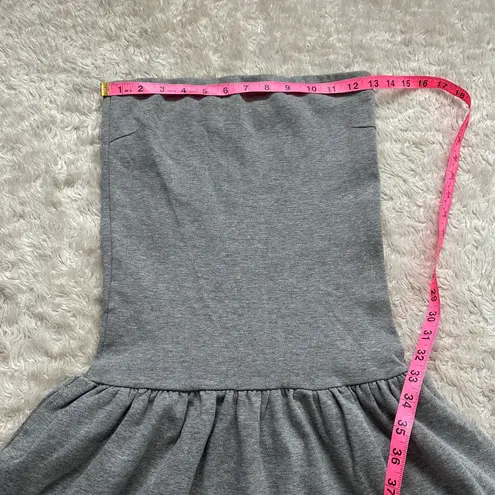 Cute Japanese Fashion Whim Gazette Gray Strapless Knit Tube Top Mini Dress Tunic