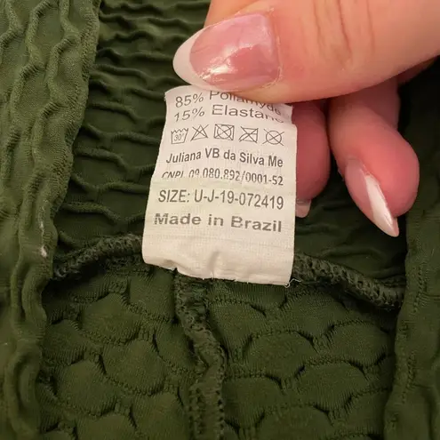 Booty By Brabants Seamless Leggings, Army Green, One Size, EUC