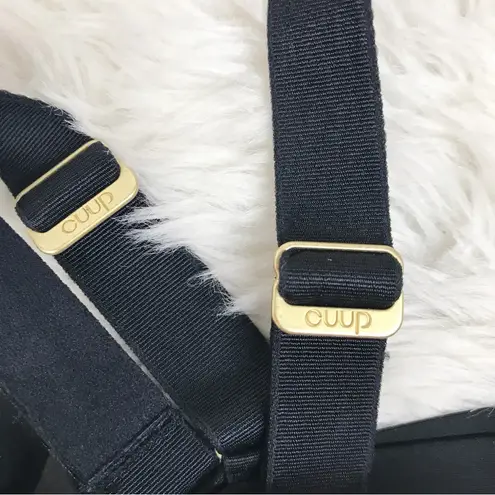 New CUUP The Balconettte Mesh Bra Size 34H Black Underwire Sheer Balconet