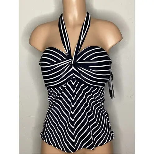 Coco reef New. black stripe 5-way tankini top. 32/34DD. RETAILS $81