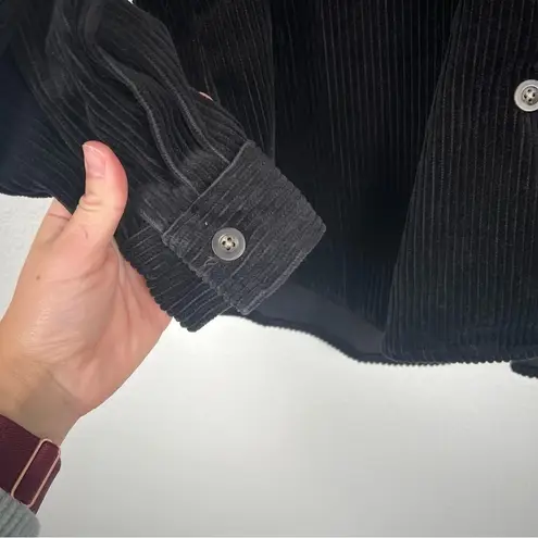 Warner Bros Vintage Corduroy Button Up Shirt Bugs Bunny Embroidery Sz L Black Size L