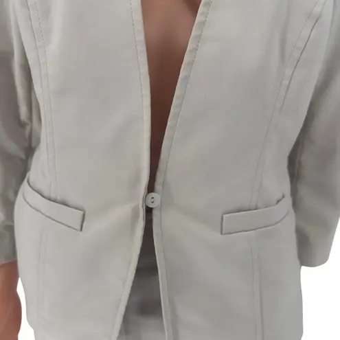 W By Worth W By Worth Carlisle Pant Suit Set Womens 10 Beige Career Business Jacket