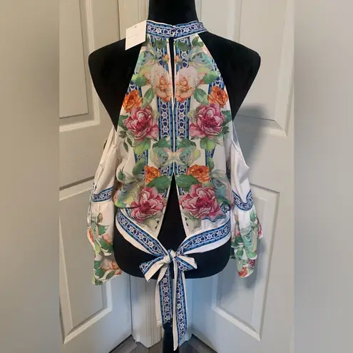 Jealous Tomato NWT Beautiful Floral Cold Shoulder Blouse