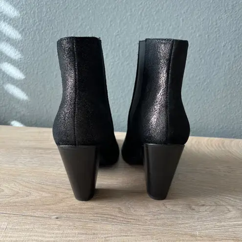 NWOB Thursday Boot Company Women's Metallic Heeled Chelsea Ankle Booties 10 Gray