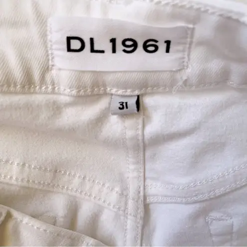 DL1961 Florence Instasculpt white cropped ankle skinny jeans pants