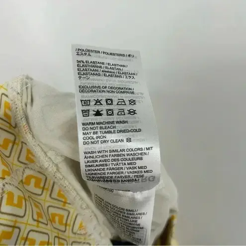 J LINDEBERG LEGGINGS WOMENS SMALL ZENA PRINT WHITE MONOGRAM AWJS07040