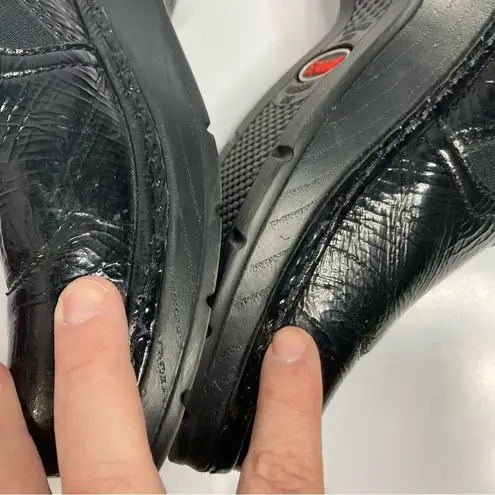 Klogs black patent Leather clogs size 10