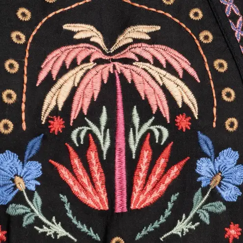 Johnny Was heavily embroidered Raglan Seamed Dress NWT