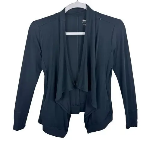 Bench Multipurpose City Clothing Black Asymmetrical Long Sleeve Open Blouse Sz S