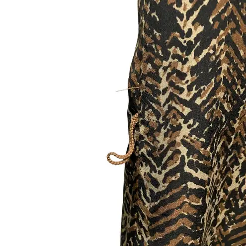 Michael Kors  Womens Sz 12 Animal Leopard Cheetah Print Dress Button Down NO BELT