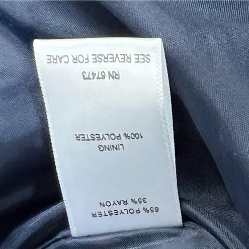 Taylor Size 8 Navy Blue & Ivory Sleeveless A