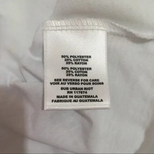 SUB_URBAN RIOT NWT Believe in Love Tee - White - XS