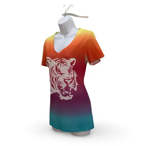 Ombré Tiger Graphic Tee Blue Size M