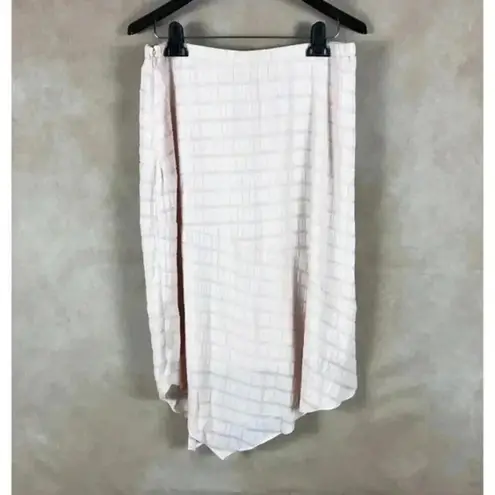 Alfani Pink Textured Asymmetrical Hem Skirt NEW Size 6