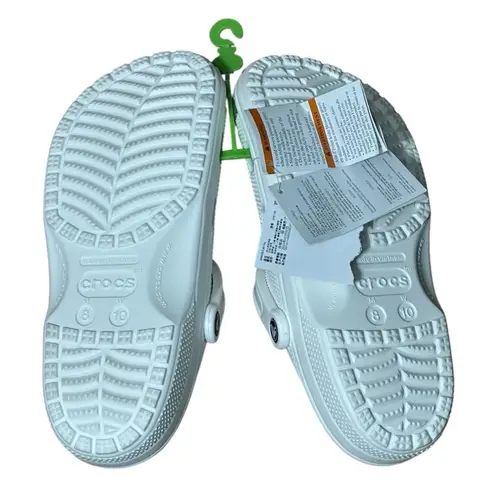 Crocs  White Rainbow Pride Unisex Slip On Clogs Shoes NWT