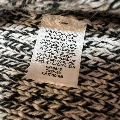 Caslon Shawl Collar Open Front Knit Cardigan Size Medium Cozy Office Casual