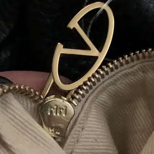 Valentino Garavani Black Leather Shoulder Bag