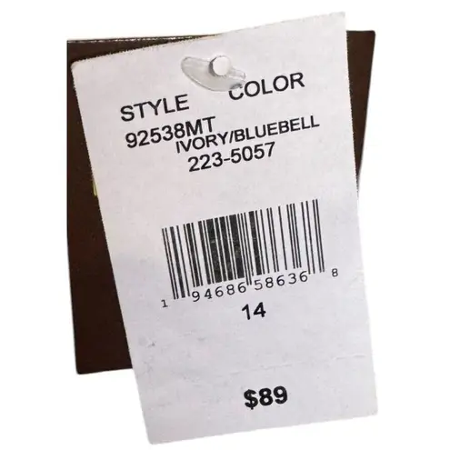 Melonie T. Womens Dress Midi Floral Pleated Pockets Sleeveless Blue/Green 14 NWT Blue Size 12