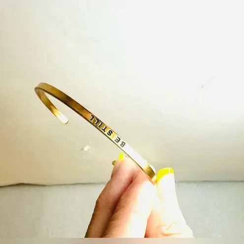 MantraBand Gold 'Be Still' Bracelet