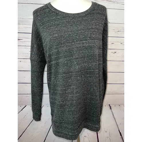 Calia Sweatshirt Small Long Sleeve Pullover Shirt Tunic side zip WAX11090H Black