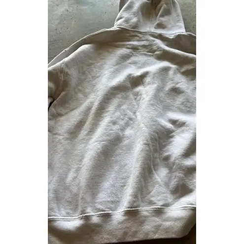 Hello Kitty Women’s Sz Large Sweater Hoodie Sanrio White Wink Hello Kitty