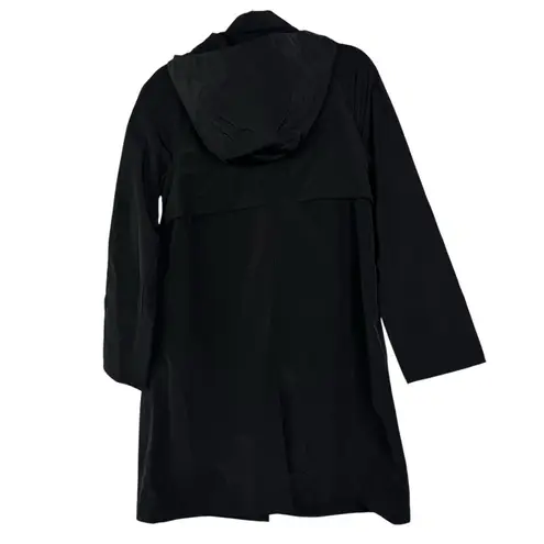 JANE POST NYC Double Layered Trench Raincoat Waterproof Black Medium M Chic Rain