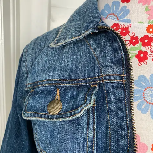 CAbi Simple Cropped Jean Jacket 