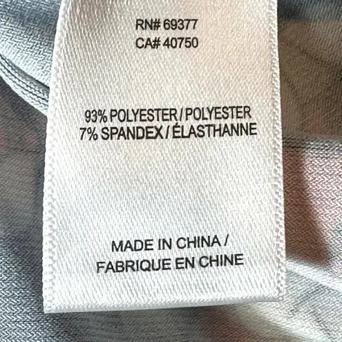 Shavonne Dorsey Chain/Rope Print Asymmetrical Blouse Red/Black L Red Size L