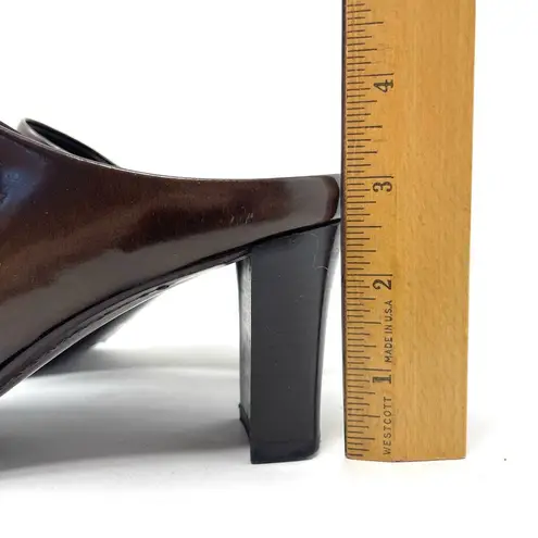 via spiga STUDIO SPIGA by antiqued brown leather mules, made in Italy. Size 7.5