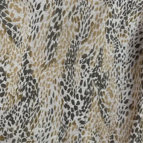 East 5th Animal Print Earth Tone Fall Cardigan Sweater XL